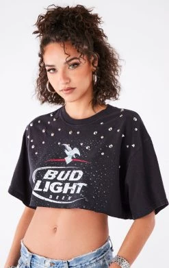 FURST OF A KIND VINTAGE MULTI STUD CROPPED TEE