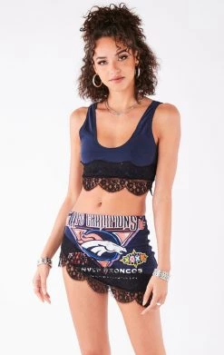 FURST OF A KIND VINTAGE LACE TRIM TANK AND SKIRT SET