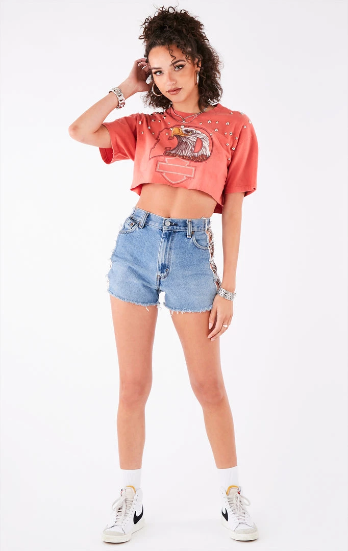 FURST OF A KIND VINTAGE MULTI STUD CROPPED TEE FESTIVAL 3 FURST OF A KIND VINTAGE MULTI STUD CROPPED TEE FESTIVAL