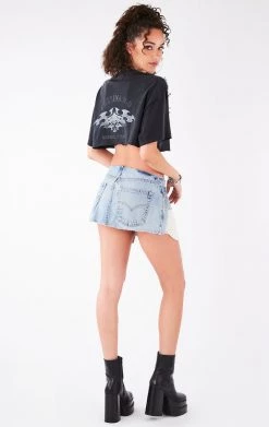 FURST OF A KIND FESTIVAL VINTAGE PIN AND CHAIN CROPPED TEE 9 FURST OF A KIND FESTIVAL VINTAGE PIN AND CHAIN CROPPED TEE