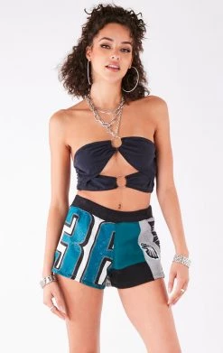 FURST OF A KIND VINTAGE SPLICED PATCHWORK SHORT VINTAGE NFL