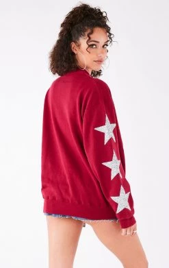 FURST OF A KIND VINTAGE SILVER STAR PATCH SWEATSHIRT VINTAGE COLLEGE