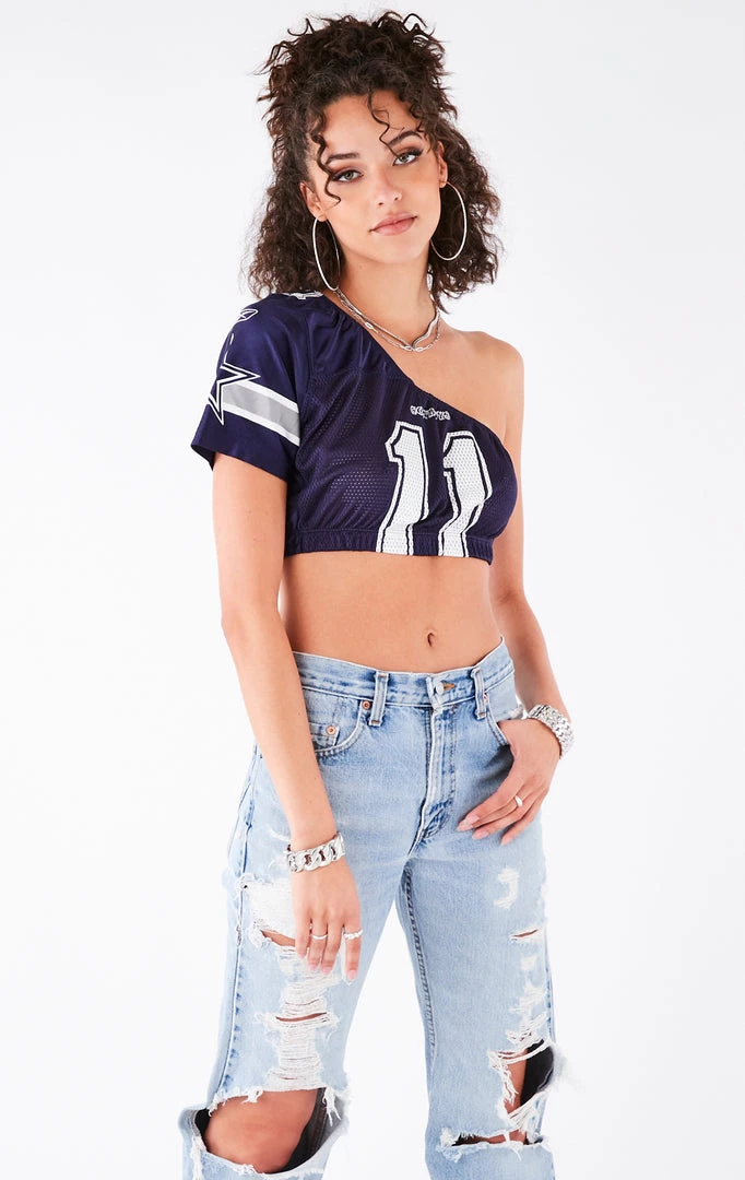 FURST OF A KIND VINTAGE ONE SHOULDER NFL JERSEY 3 FURST OF A KIND VINTAGE ONE SHOULDER NFL JERSEY