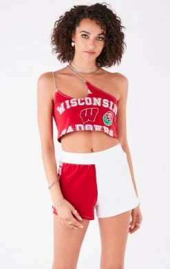 FURST OF A KIND VINTAGE ONE SHOULDER DOUBLE CHAIN SHORT SET VINTAGE CHAINS