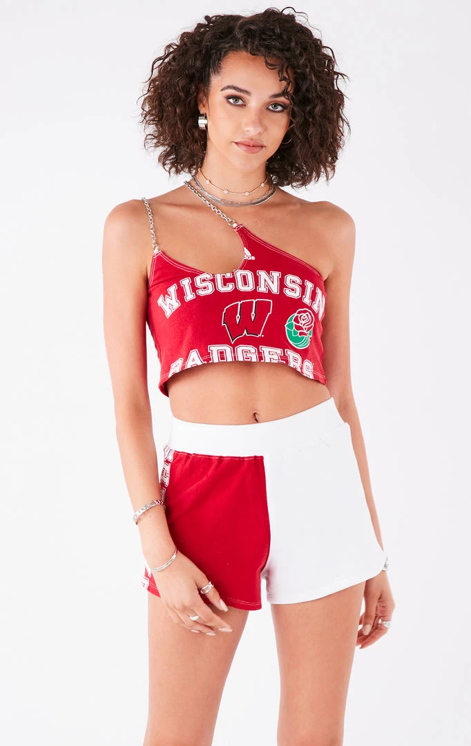 FURST OF A KIND VINTAGE ONE SHOULDER DOUBLE CHAIN SHORT SET VINTAGE CHAINS 4 FURST OF A KIND VINTAGE ONE SHOULDER DOUBLE CHAIN SHORT SET VINTAGE CHAINS