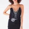 FURST OF A KIND FESTIVAL VINTAGE DRAPED CHAIN DRESS