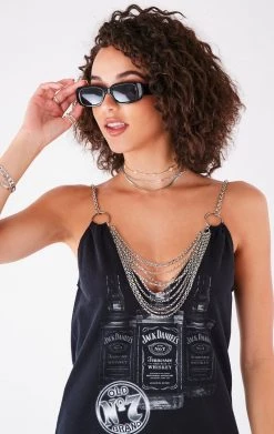 FURST OF A KIND FESTIVAL VINTAGE DRAPED CHAIN DRESS