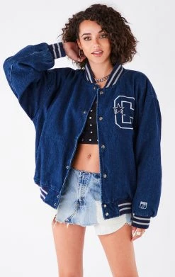 FURST OF A KIND VINTAGE DENIM JACKETS VINTAGE NFL DENIM BOMBER