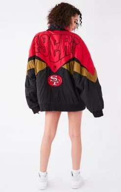 FURST OF A KIND VINTAGE NFL VINTAGE HEAVY ZIP UP WINDBREAKER JACKET
