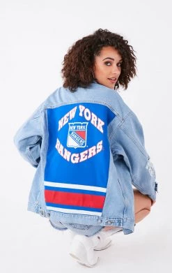 FURST OF A KIND VINTAGE GRAPHIC BACK INSERT DENIM JACKET