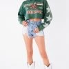 FURST OF A KIND VINTAGE STAR PATCH CROPPED HOODIE VINTAGE COLLEGE