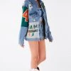 FURST OF A KIND VINTAGE SPLICED PATCHWORK DENIM JACKET