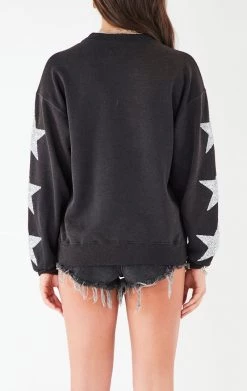 FURST OF A KIND VINTAGE SPORTS VINTAGE SILVER STAR PATCH SWEATSHIRT