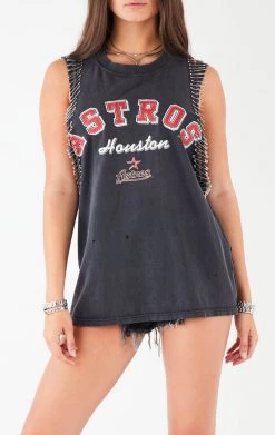 FURST OF A KIND VINTAGE SAFETY PIN SLEEVELESS TEE