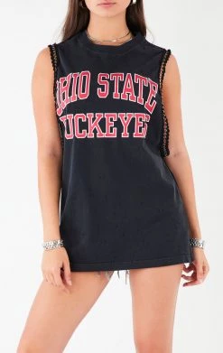 FURST OF A KIND VINTAGE CHAIN TRIM SLEEVELESS TEE