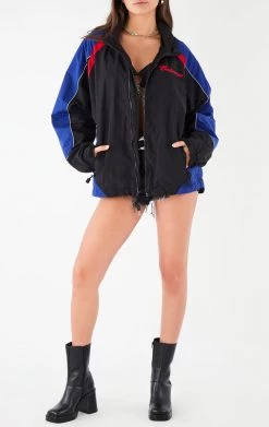 FURST OF A KIND VINTAGE DRINKS VINTAGE ZIP UP WINDBREAKER JACKET