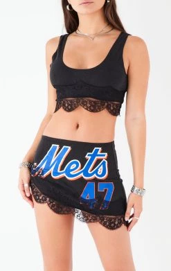 FURST OF A KIND VINTAGE SPORTS VINTAGE LACE TRIM TANK AND SKIRT SET