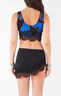 FURST OF A KIND VINTAGE SPORTS VINTAGE LACE TRIM TANK AND SKIRT SET