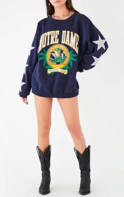 FURST OF A KIND VINTAGE SILVER STAR PATCH SWEATSHIRT