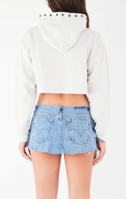 FURST OF A KIND VINTAGE COLLEGE VINTAGE RIPPED STUDDED HOOD CROPPED HOODIE 8 FURST OF A KIND VINTAGE COLLEGE VINTAGE RIPPED STUDDED HOOD CROPPED HOODIE