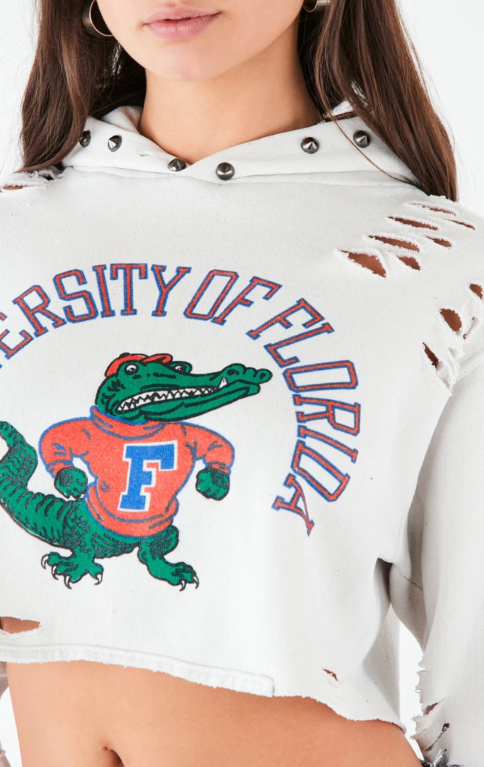 FURST OF A KIND VINTAGE COLLEGE VINTAGE RIPPED STUDDED HOOD CROPPED HOODIE 6 FURST OF A KIND VINTAGE COLLEGE VINTAGE RIPPED STUDDED HOOD CROPPED HOODIE