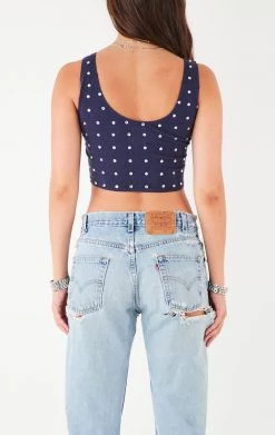 FURST OF A KIND VINTAGE ALLOVER RHINESTONE TANK 7 FURST OF A KIND VINTAGE ALLOVER RHINESTONE TANK