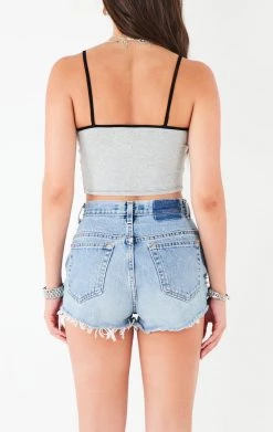 FURST OF A KIND VINTAGE RHINESTONE FRINGE TANK