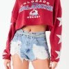 FURST OF A KIND VINTAGE STAR PATCH CROPPED HOODIE VINTAGE SPORTS