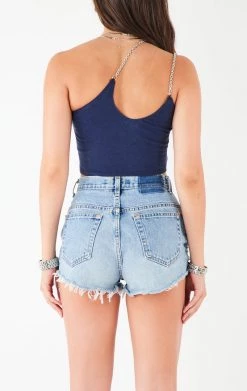 FURST OF A KIND VINTAGE ONE SHOULDER DOUBLE CHAIN STRAP TANK VINTAGE CHAINS 7 FURST OF A KIND VINTAGE ONE SHOULDER DOUBLE CHAIN STRAP TANK VINTAGE CHAINS