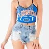 FURST OF A KIND VINTAGE RHINESTONE FRINGE TANK