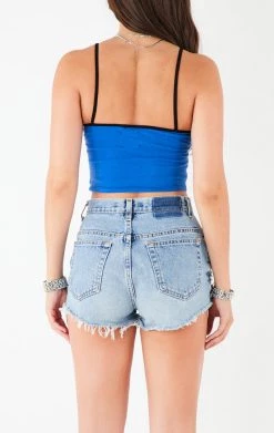 FURST OF A KIND VINTAGE RHINESTONE FRINGE TANK