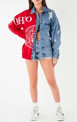 FURST OF A KIND VINTAGE SPLICED DENIM JACKET