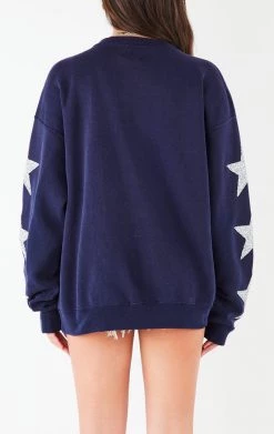FURST OF A KIND VINTAGE SILVER STAR PATCH SWEATSHIRT