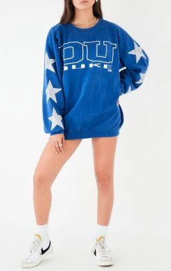 FURST OF A KIND VINTAGE COLLEGE VINTAGE SILVER STAR PATCH SWEATSHIRT