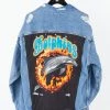 FURST OF A KIND VINTAGE DENIM JACKETS VINTAGE GRAPHIC BACK INSERT DENIM JACKET