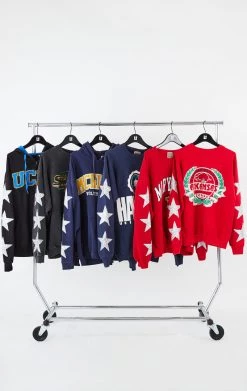 FURST OF A KIND VINTAGE SILVER STAR PATCH SWEATSHIRT VINTAGE STARS