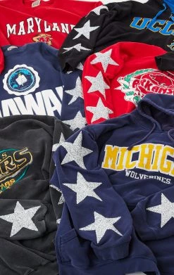 FURST OF A KIND VINTAGE SILVER STAR PATCH SWEATSHIRT VINTAGE STARS