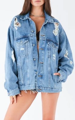 FURST OF A KIND VINTAGE DENIM JACKETS VINTAGE GRAPHIC BACK INSERT DENIM JACKET