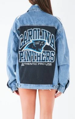 FURST OF A KIND VINTAGE DENIM JACKETS VINTAGE GRAPHIC BACK INSERT DENIM JACKET