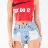 FURST OF A KIND VINTAGE CHAIN SIDE SLEEVELESS CROPPED TEE FESTIVAL