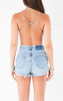 FURST OF A KIND VINTAGE WATERFALL CHAIN BRA TOP VINTAGE CHAINS