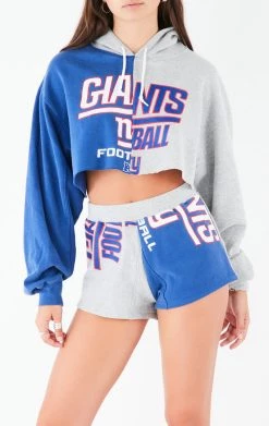 FURST OF A KIND VINTAGE SPLICED HOODIE AND SHORT SET VINTAGE NFL