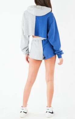 FURST OF A KIND VINTAGE SPLICED HOODIE AND SHORT SET VINTAGE NFL