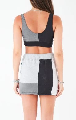 FURST OF A KIND VINTAGE SPLICED PATCHWORK SKIRT AND TANK SET VINTAGE NFL