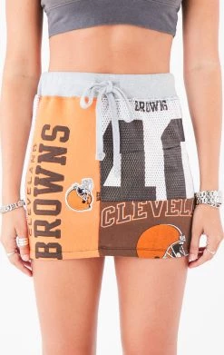 FURST OF A KIND VINTAGE NFL VINTAGE SPLICED PATCHWORK SKIRT 8 FURST OF A KIND VINTAGE NFL VINTAGE SPLICED PATCHWORK SKIRT