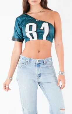 FURST OF A KIND VINTAGE NFL VINTAGE ONE SHOULDER NFL JERSEY