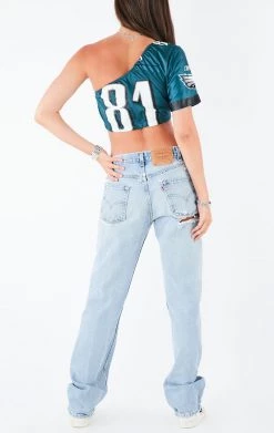 FURST OF A KIND VINTAGE NFL VINTAGE ONE SHOULDER NFL JERSEY 7 FURST OF A KIND VINTAGE NFL VINTAGE ONE SHOULDER NFL JERSEY