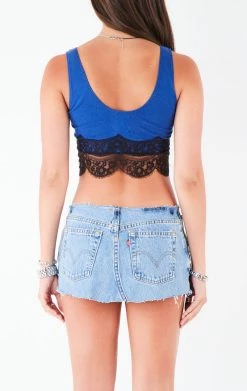 FURST OF A KIND VINTAGE LACE TRIM TANK