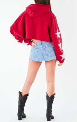 FURST OF A KIND VINTAGE STAR PATCH CROPPED HOODIE VINTAGE COLLEGE 7 FURST OF A KIND VINTAGE STAR PATCH CROPPED HOODIE VINTAGE COLLEGE