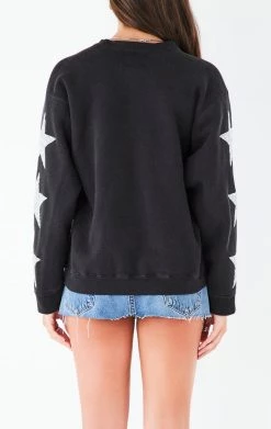 FURST OF A KIND VINTAGE NFL VINTAGE SILVER STAR PATCH SWEATSHIRT